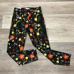 H&M Floral Pants Slacks Size 4